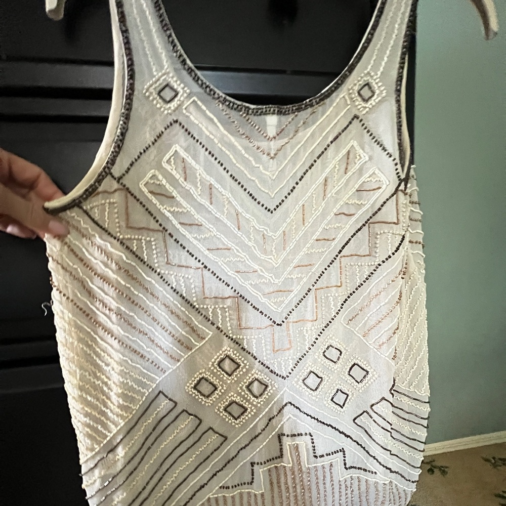 Willow and Clay Beaded Tank